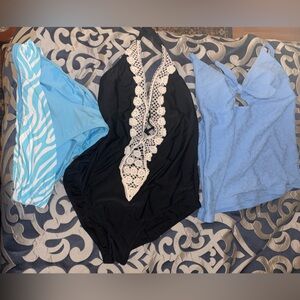 Bleu Rod Beattie Black and Blue Swimsuits